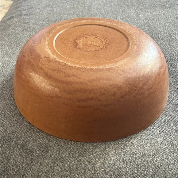 Vgt Ellingers agatized wood bowl. 3 inches tall 9 inches wide. - Picture 5 of 5